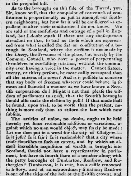 The Set called the Constitution of Scottland 5-7-1774 S normally F